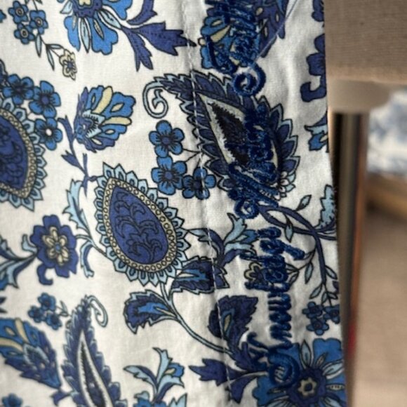 Robert Graham Men Classic Fit Blue Paisley Floral Print Button Down Shirt M EUC - Picture 6 of 16